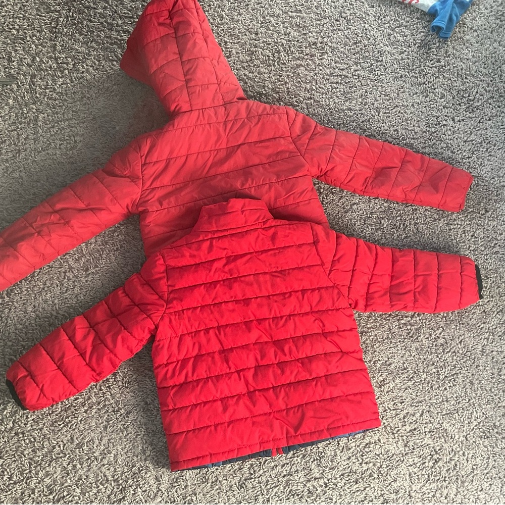 Under armor kids jacket and GAP blue with red interior jacket